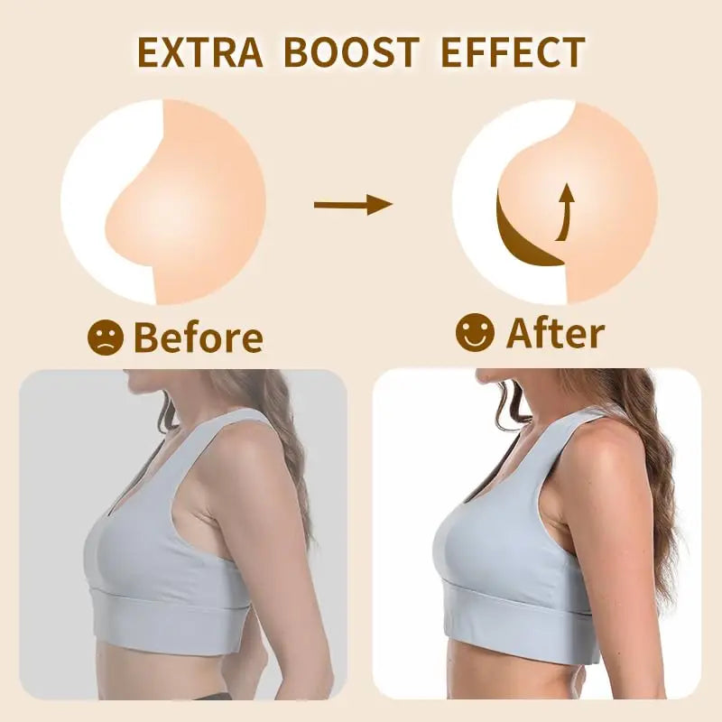 Double-Sided Sticky Bra Pads Women Summer Ultra Instant Push Up Bra Pads Reusable Padded Inserts Strapless Lift For Swimsuit