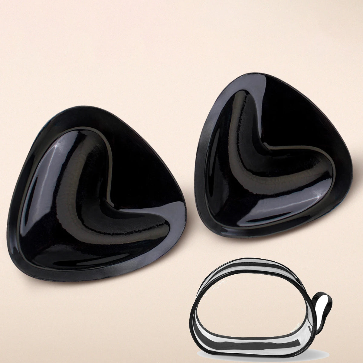 Double-Sided Sticky Bra Pads Women Summer Ultra Instant Push Up Bra Pads Reusable Padded Inserts Strapless Lift For Swimsuit